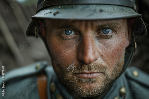 German WWI Soldier  Portrait photo