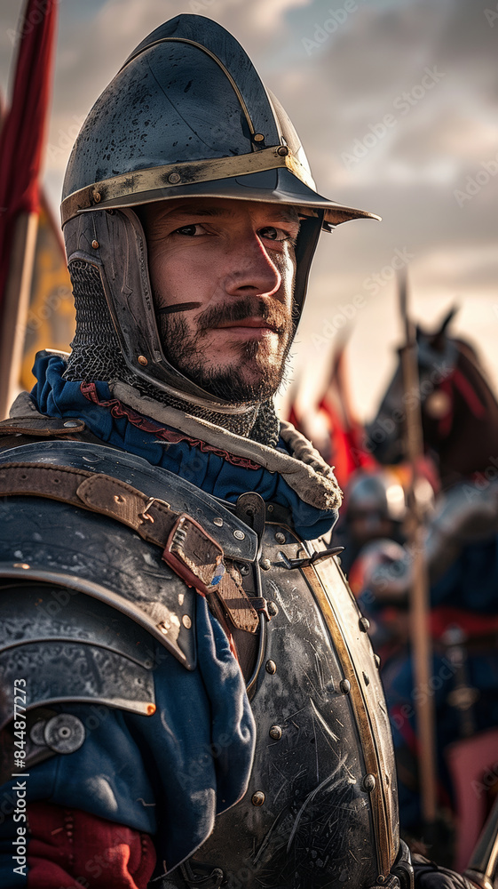 Medieval French Knight Portrait Medieval French Knight Portrait