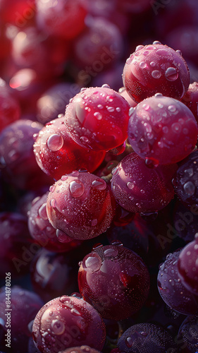 Fresh Juicy Red Grapes