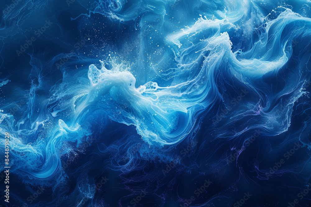 Deep Blue and Turquoise Flow Deep Blue and Turquoise Flow