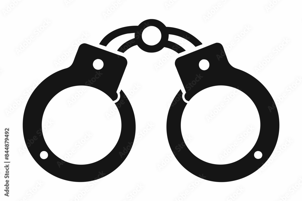 handcuffs crime vector illustration handcuffs crime vector illustration