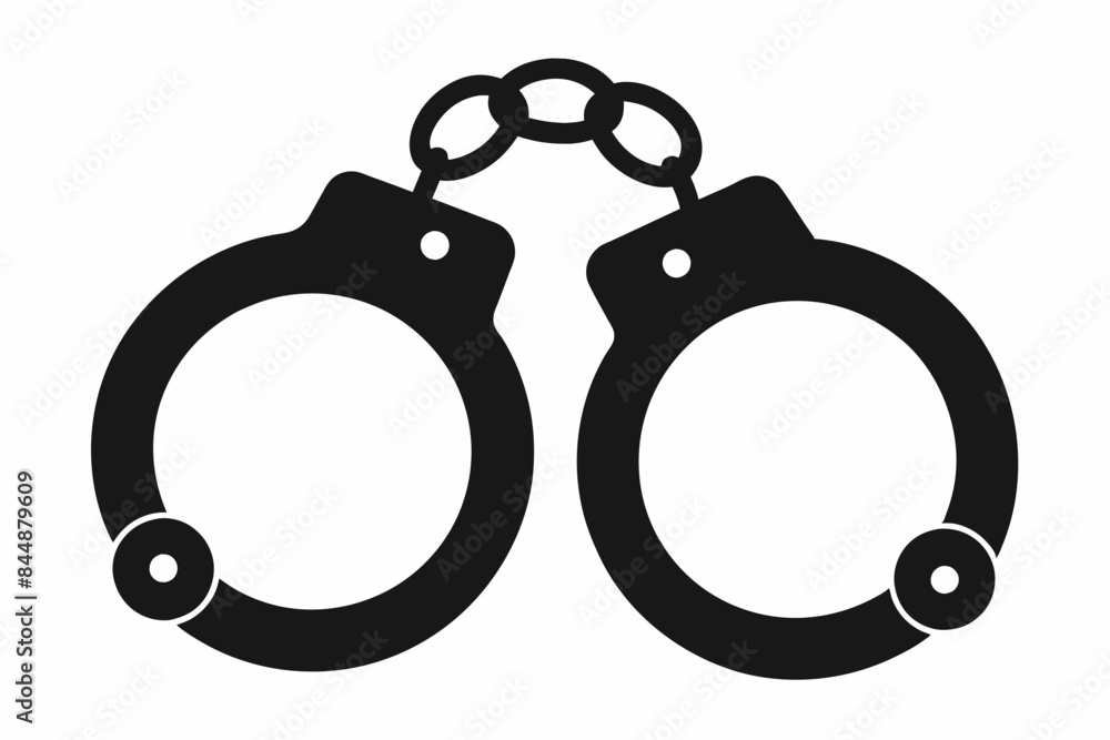 handcuffs crime vector illustration handcuffs crime vector illustration