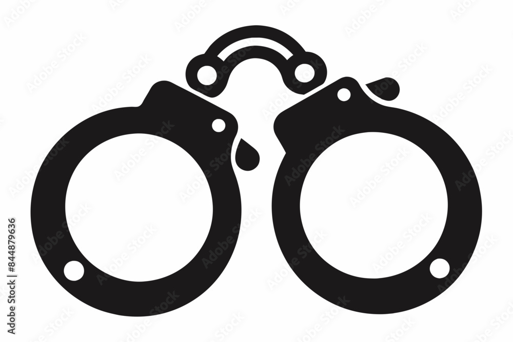 handcuffs crime vector illustration handcuffs crime vector illustration