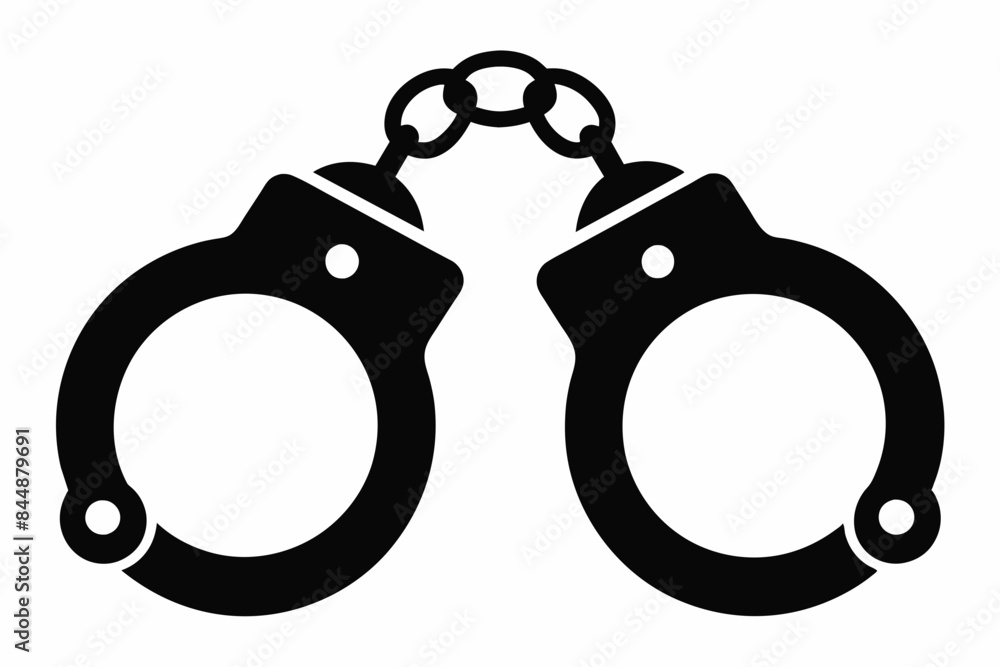 handcuffs crime vector illustration handcuffs crime vector illustration