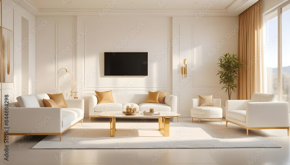 white and gold theme modern interior white and gold theme modern interior