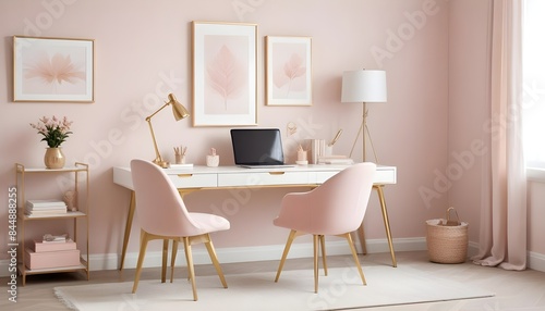 Wallpaper Mural white and gold theme modern interior Torontodigital.ca