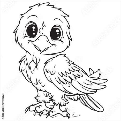 Parrot flat vector illustration Parrot cartoon vector illustration