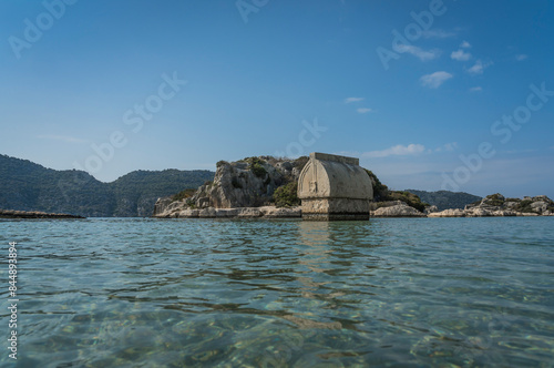 Few from simena castle to the kekova coast. photo