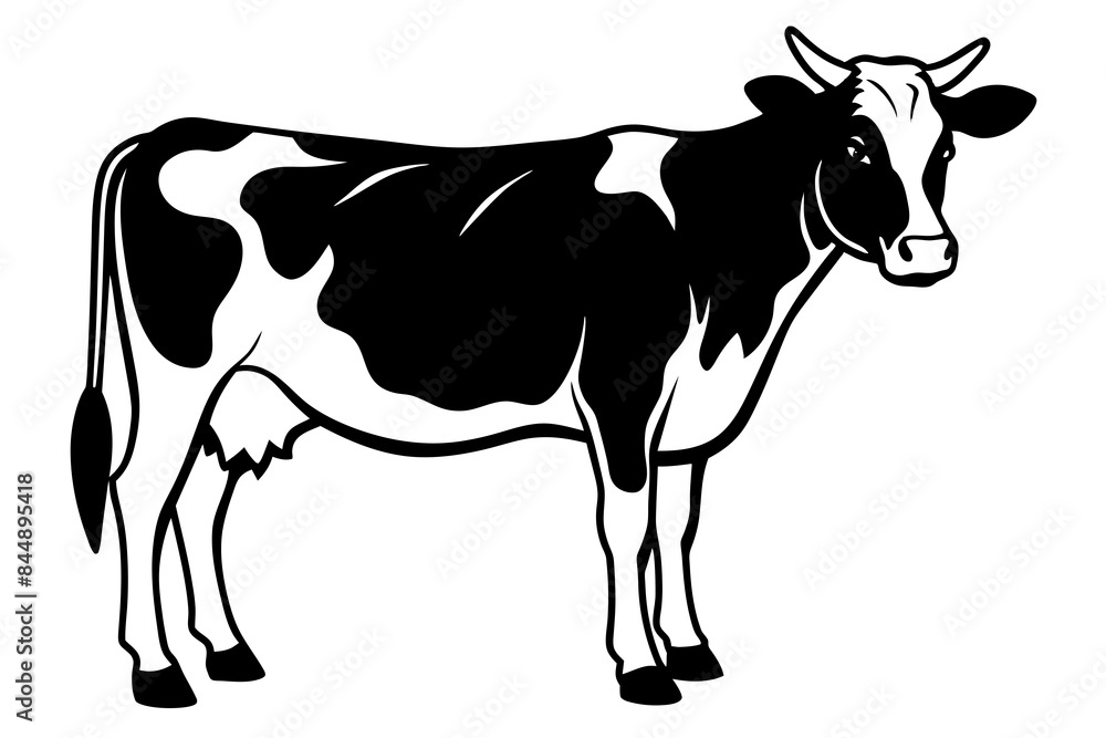 cow animal silhouette vector illustration cow animal silhouette vector illustration