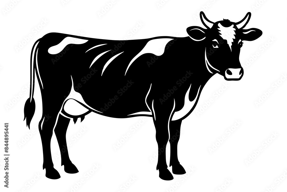 cow animal silhouette vector illustration cow animal silhouette vector illustration