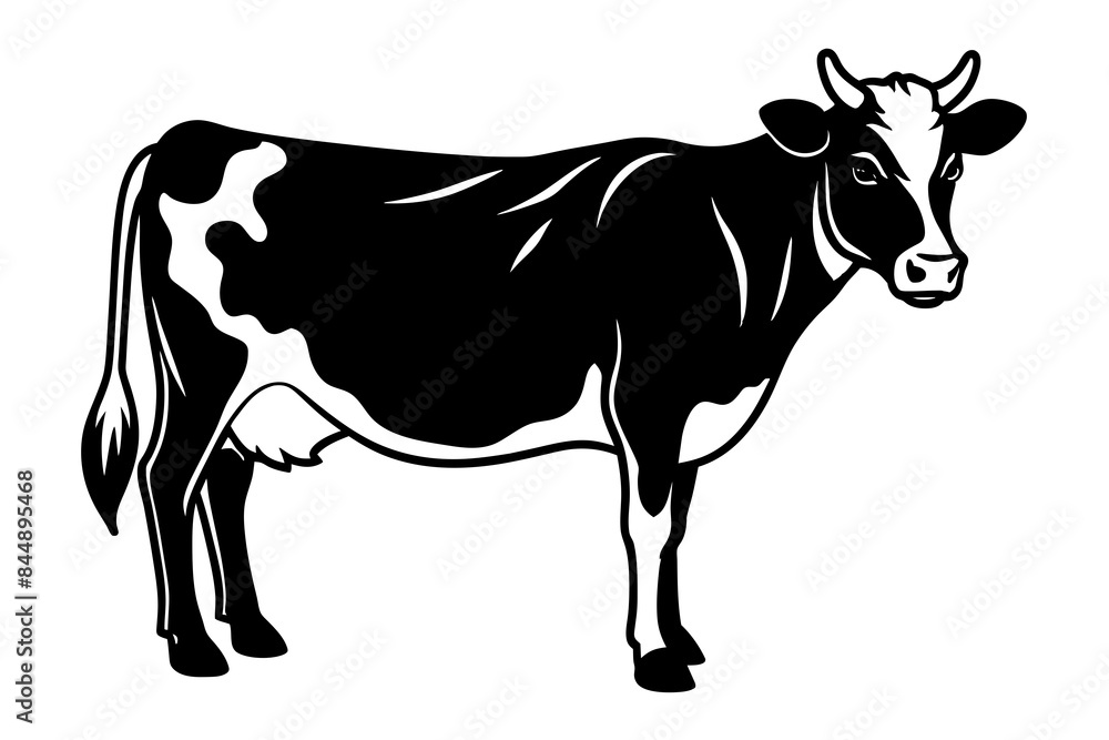 cow animal silhouette vector illustration cow animal silhouette vector illustration