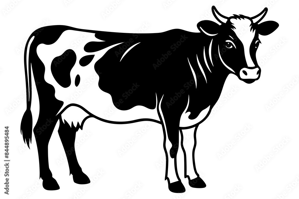 cow animal silhouette vector illustration cow animal silhouette vector illustration