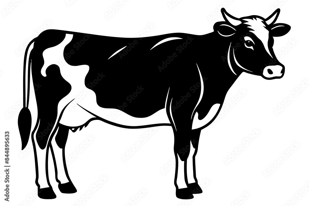 cow animal silhouette vector illustration cow animal silhouette vector illustration