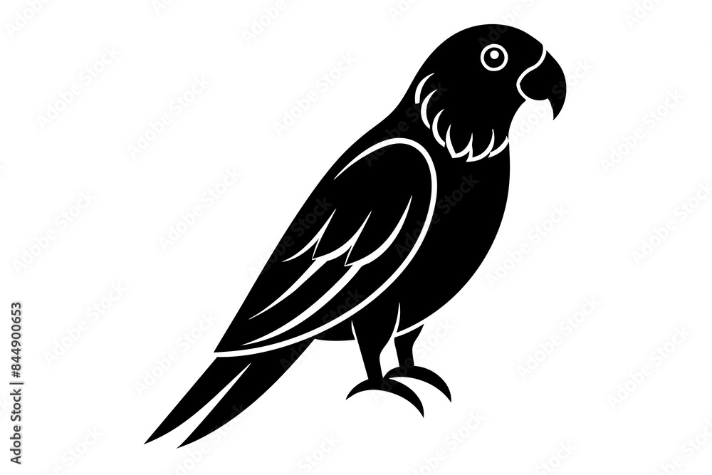 parrot bird silhouette vector illustration parrot bird silhouette vector illustration