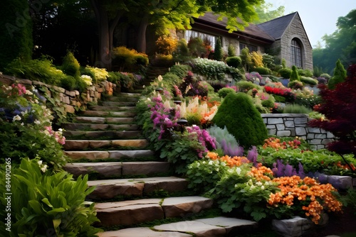 garden with flowers © Nature creative