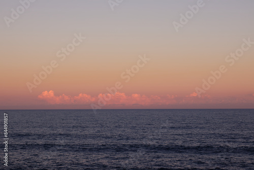 sunset over the sea