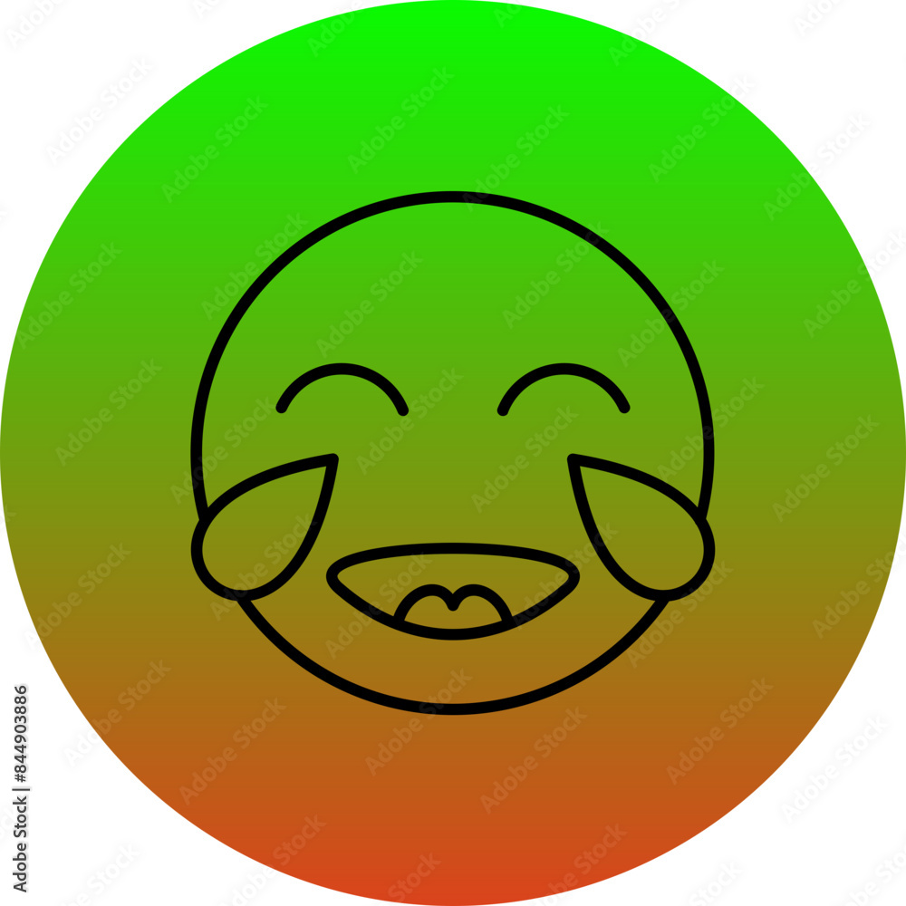 Obraz premium Laughing Icon