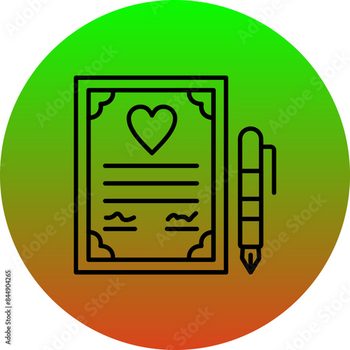 Wedding Contract Icon