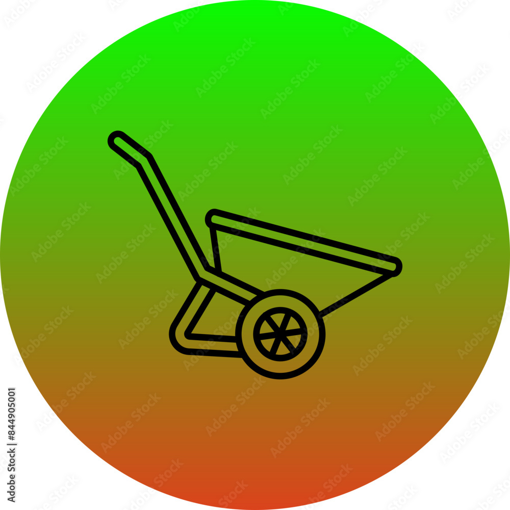 Wheelbarrow Icon Wheelbarrow Icon