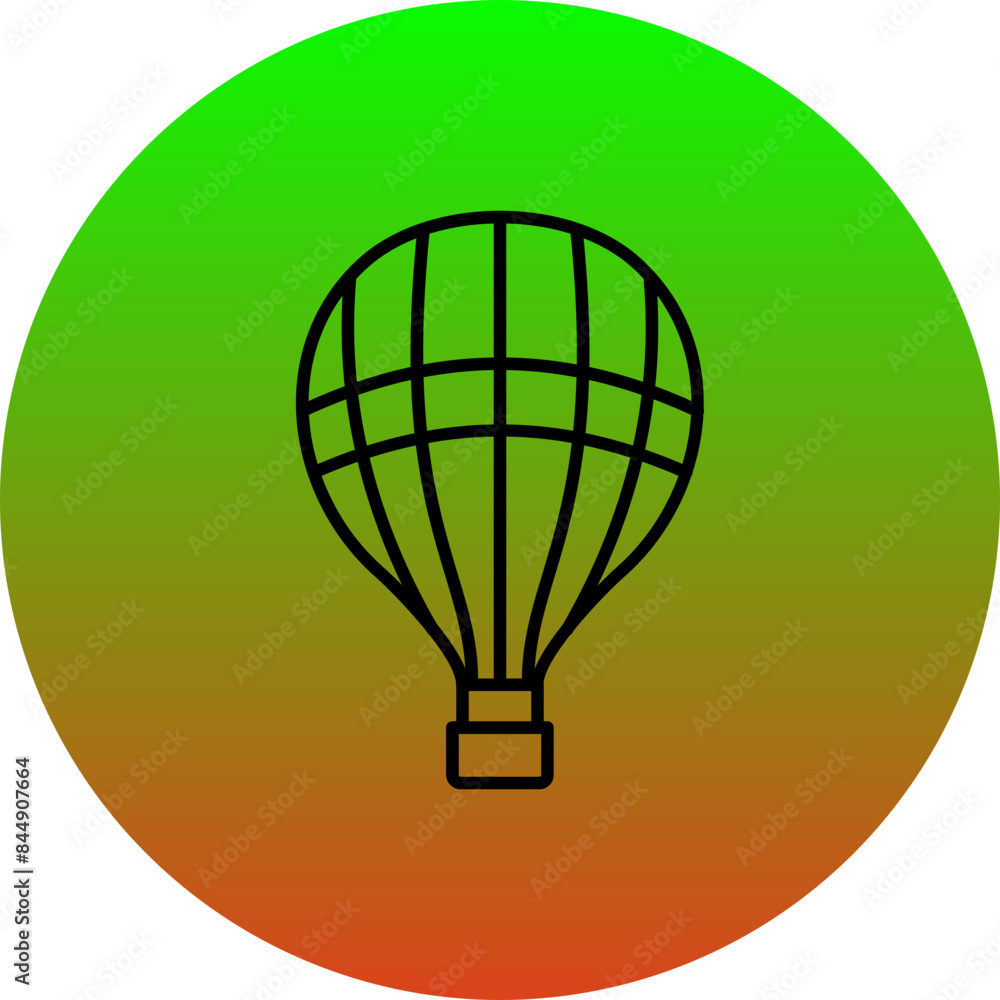 Obraz premium Hot Air Balloon Icon