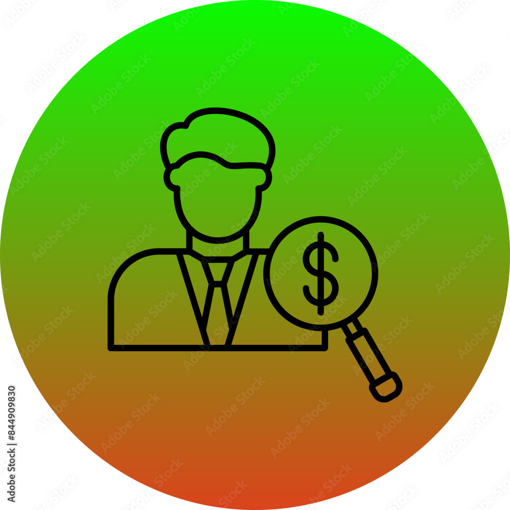 Fototapeta premium Auditor Icon