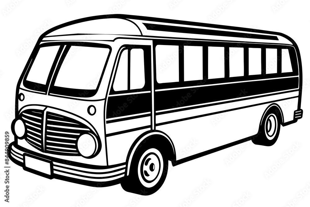 bus transport silhouette vector illustration bus transport silhouette vector illustration