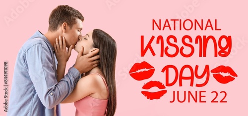 Banner for National Kissing...