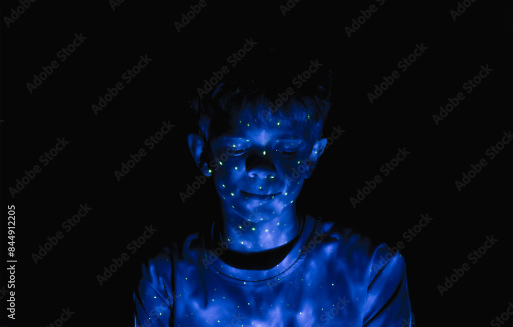 Night light for a room with stars in the sky Night light for a room with stars in the sky