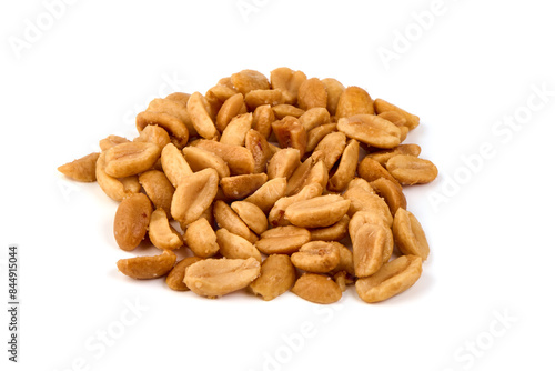 Wallpaper Mural Salted and roasted peanuts, isolated on white background. Torontodigital.ca
