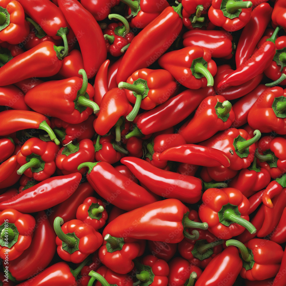 Red paprika peppers isolated on a transparent background Red paprika peppers isolated on a transparent background