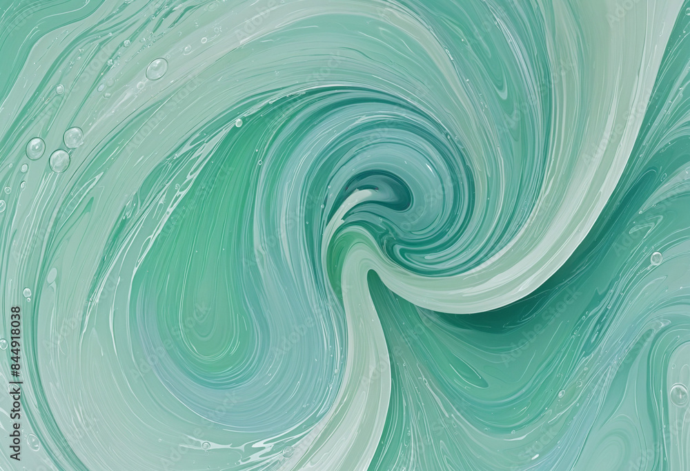 Abstract three-dimensional vector design inspired by the textures of watercolor painting, with a shiny mix of blue and green hues created through generative AI technology Abstract three-dimensional vector design inspired by the textures of watercolor painting, with a shiny mix of blue and green hues created through generative AI technology