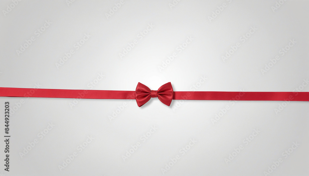 Luxurious Silk Red Bow Tie on White Background Icon for Formal Events Luxurious Silk Red Bow Tie on White Background Icon for Formal Events