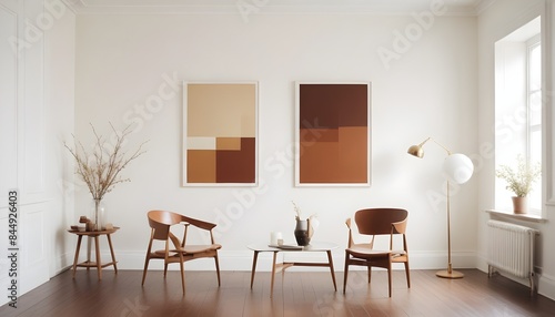 Wallpaper Mural white and gold theme modern interior Torontodigital.ca