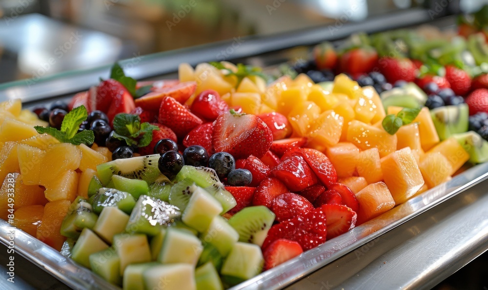 Fresh fruit salad with a variety of fruits Fresh fruit salad with a variety of fruits
