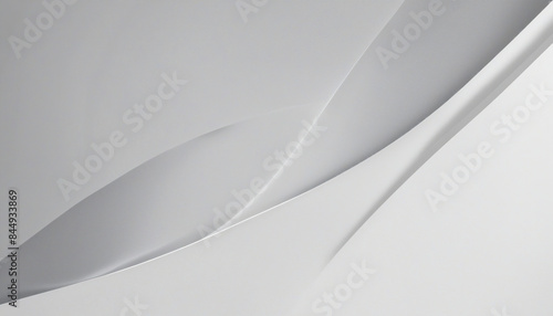 Modern Abstract White Design Background with Futuristic Shape and Light Elements