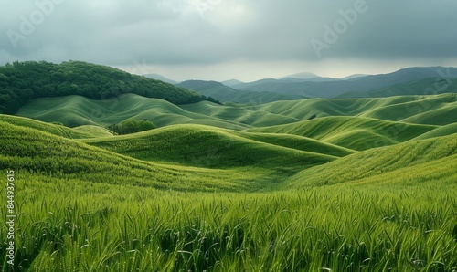 Rolling fields of green