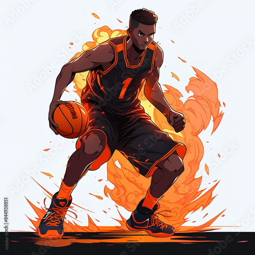 basketball player illustration