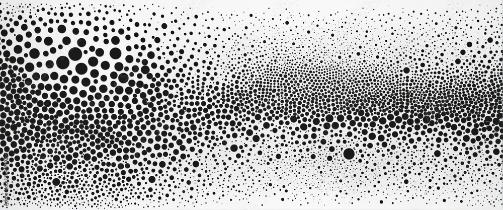Dotted halftone design set for vector illustration with gradient colours and dark background
