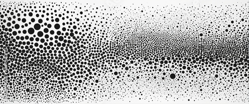 Obraz na płótnie Dotted halftone design set for vector illustration with gradient colours and dark background w salonie