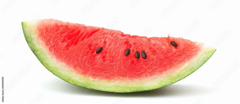 Watermelon slice on a white background. Watermelon slice on a white background.