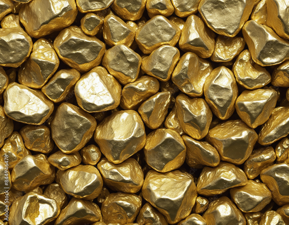 Precious Gold Nugget Isolated with Generative AI Touch Precious Gold Nugget Isolated with Generative AI Touch