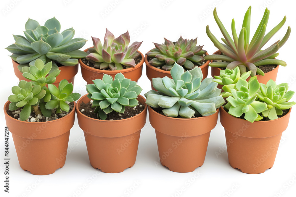 Assorted Succulents in Terracotta Pots Assorted Succulents in Terracotta Pots