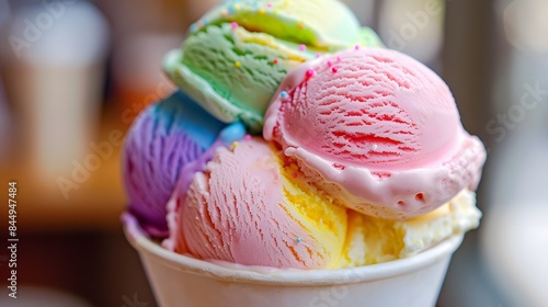 レインボーアイスクリーム