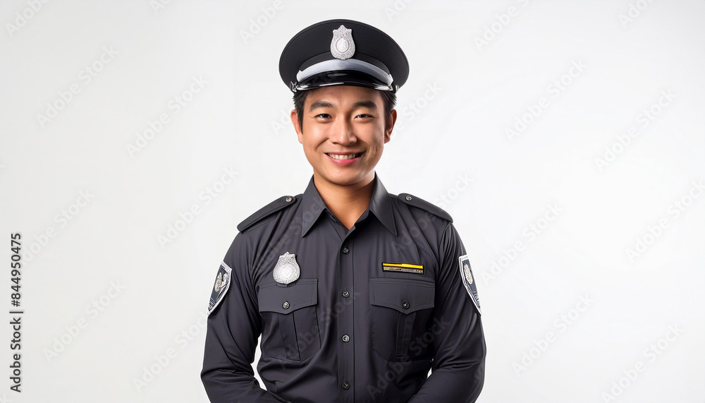 police officer in uniform smiling at camera police officer in uniform smiling at camera