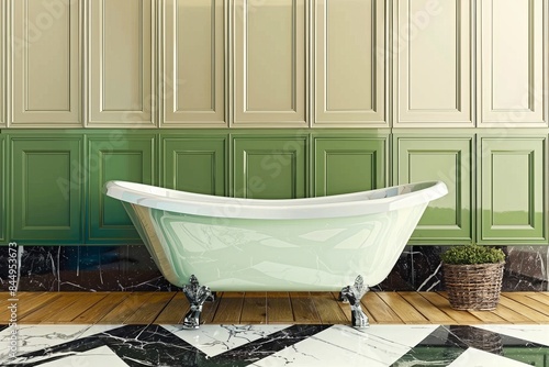 Charming retro bathroom wit...