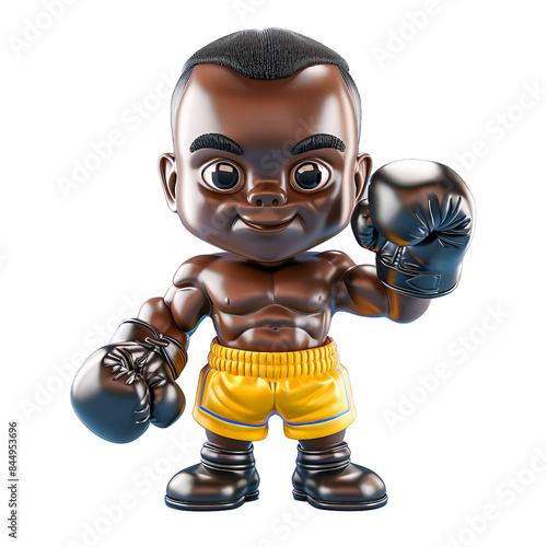 Cartoon character of a blac...