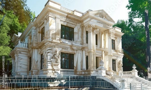 Neoclassic villa with magni...