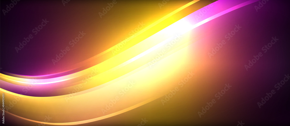 Neon glowing circle rays, light round lines in the dark, planet style neon wave lines. Energetic electric concept design for wallpaper, banner, background Neon glowing circle rays, light round lines in the dark, planet style neon wave lines. Energetic electric concept design for wallpaper, banner, background