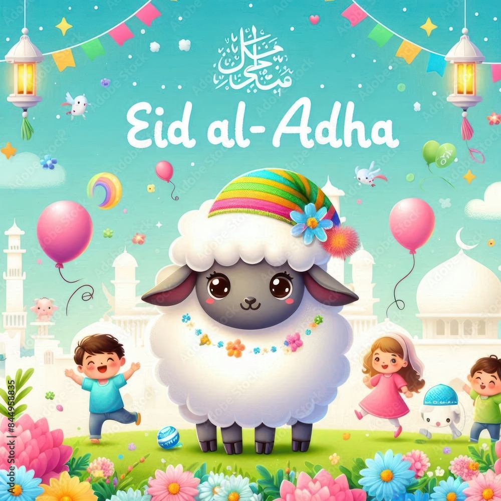 Fototapeta premium Eid al-Adha banner