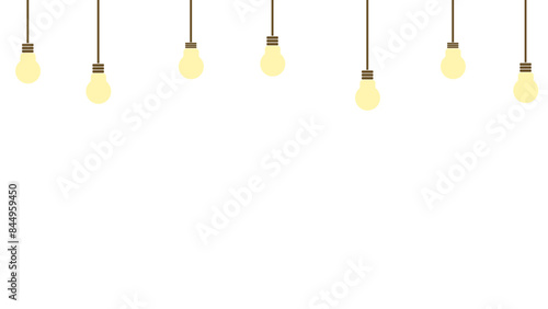 電球の装飾イラスト